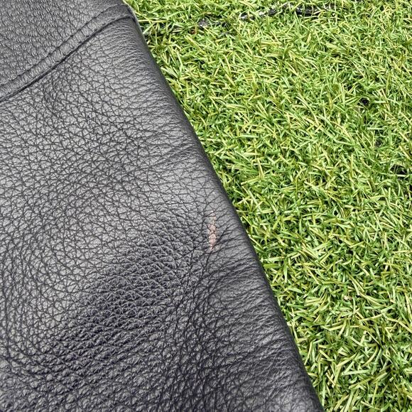 Prada Women's Cervo Logo Knee High Black Leather Riding Boots - Picture 8 of 9